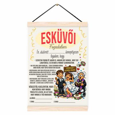 Eskuvoi Fogadalom Vicces Ajandek Eskuvore Oklevel 042
