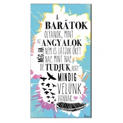 Fa Dekor Tabla Hutomagnes Hfd004 Ajandek Legjobb Baratnak