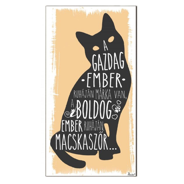 Fa Dekor Tabla Hutomagnes Hfd011 Cicas Ajandek Otletek