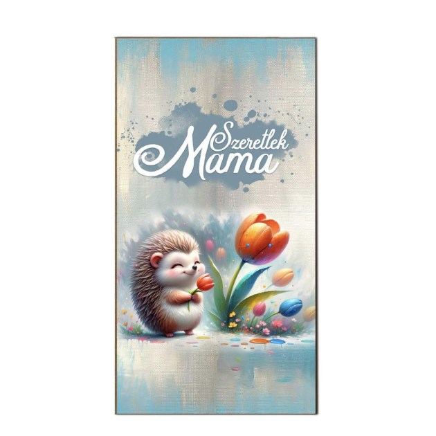 Fa Dekor Tabla Hutomagnes Hfd086 Szeretlek Mama Suni Tulip
