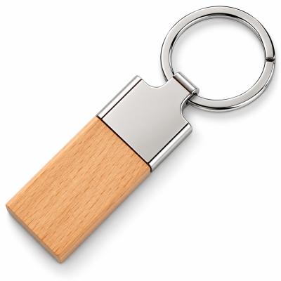 Fa kulcstartó téglalap 005