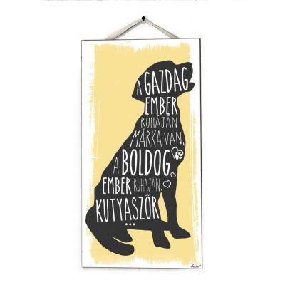 Fali Dekor Tabla Fd010 Kutyas Ajandek Otletek