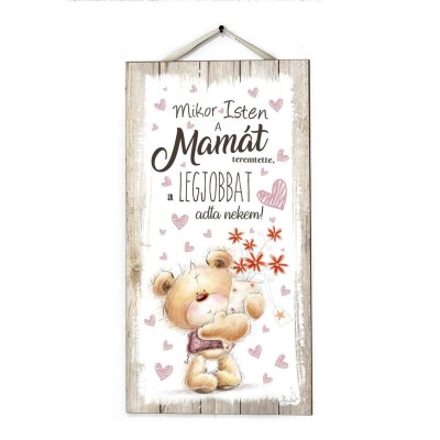Fali Dekor Tabla Fd059 Mikor Isten Mamat Teremtette