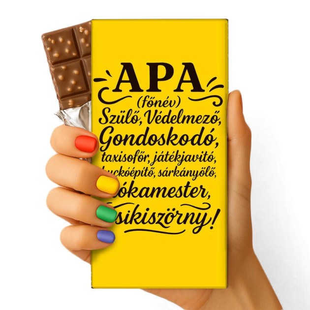 Feliratos Csokolade Apak Napi Csokolade Csoki Apak Napjara Csoda Csoki Ajandek Apaknak Ajandek Csoki 034 Apa Fonev Szulo Vedelmezo