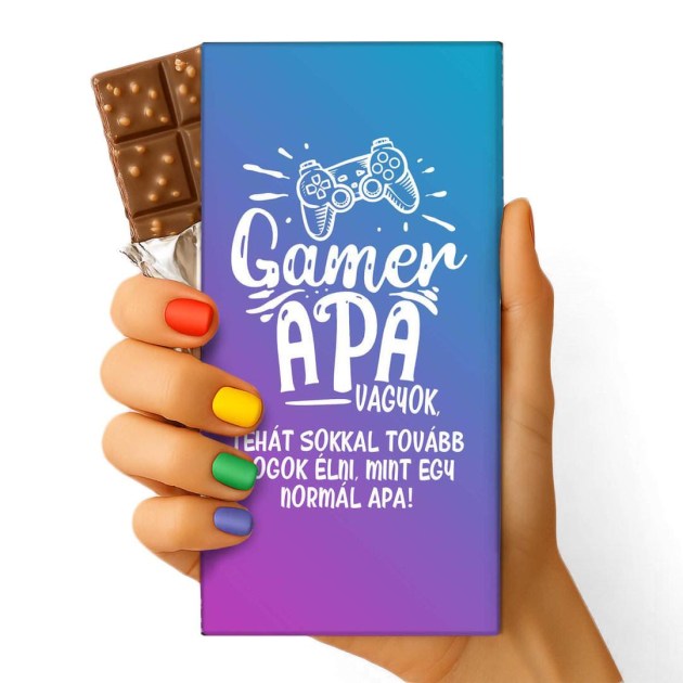 Feliratos Csokolade Apak Napi Csokolade Csoki Apak Napjara Csoda Csoki Ajandek Apaknak Ajandek Csoki 035 Gamer Apa Vagyok