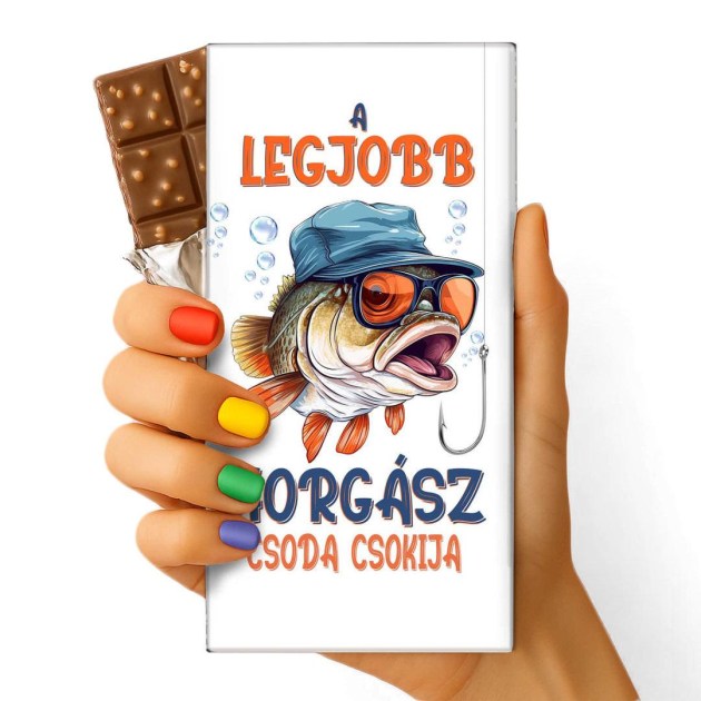 Feliratos Csokolade Csoki Csoda Horgasz Csoki Horgaszoknak Ajandek 144 A Legjobb Horgasz Csoda Csokija
