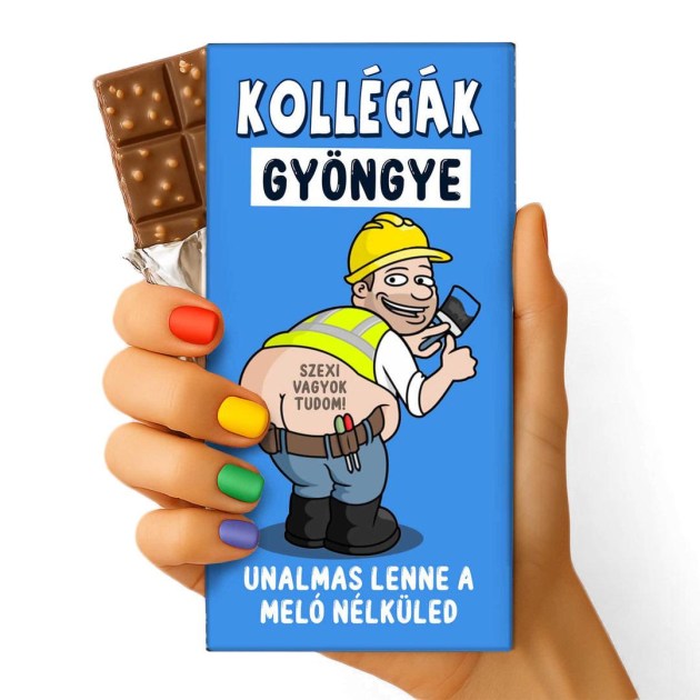 Feliratos Csokolade Kolleganak Ajandek Csokolade Csoki Csoda Munkatarsnak Ajandek Csoki Kollegak Gyongye Cc156