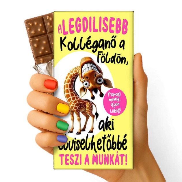 Feliratos Csokolade Kolleganak Kolleganonek Ajandek Csokolade Csoki Csoda Munkatarsnak Ajandek Csoki 155 A Legdilisebb Kollegano