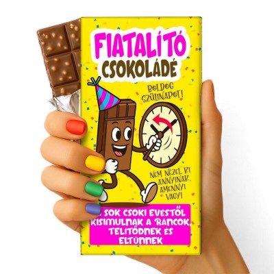 Feliratos Csokolade Szuletesnapi Ajandek Szuletsenapi Ajandek Csoki 118 Fiatalito Csokolade