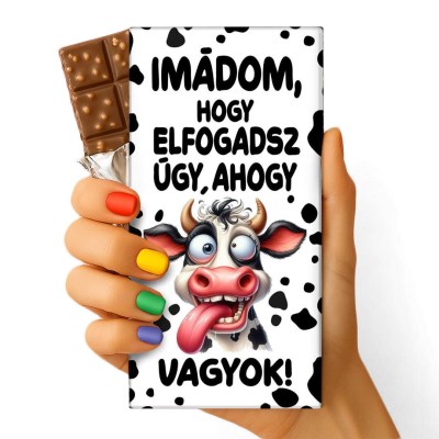 Feliratos Csokolade Vicces Csokolade Csoki Csoda Szuletsenapi Csoki 097 Imadom Hogy Elfogadsz