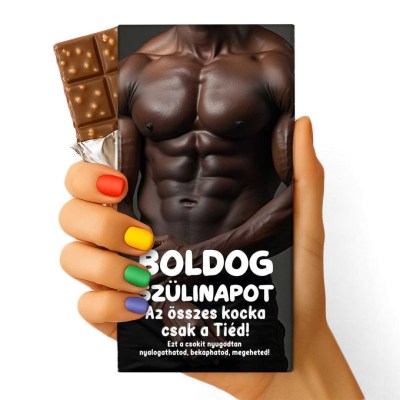 Feliratos Csokolade Vicces Csokolade Csoki Csoda Szuletsenapi Csoki 099 Boldog Szulinapot Az Osszes Kocka Csak A Tied