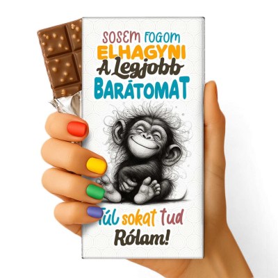Feliratos Csokolade Vicces Egyedi Csokolade Csoki Csoda Baratnak Ajandek Baratnonek Csoki 021 Sosem Fogom Elhagyni A Legjobb Baratomat