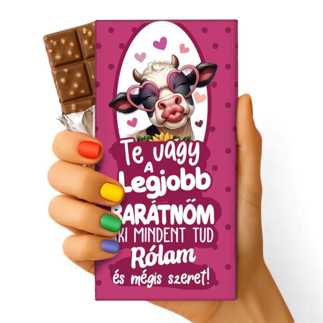 Feliratos Csokolade Vicces Egyedi Csokolade Csoki Csoda Baratnonek Ajandek Baratnonek Csoki 019 Te Vagy A Legjobb Baratnom