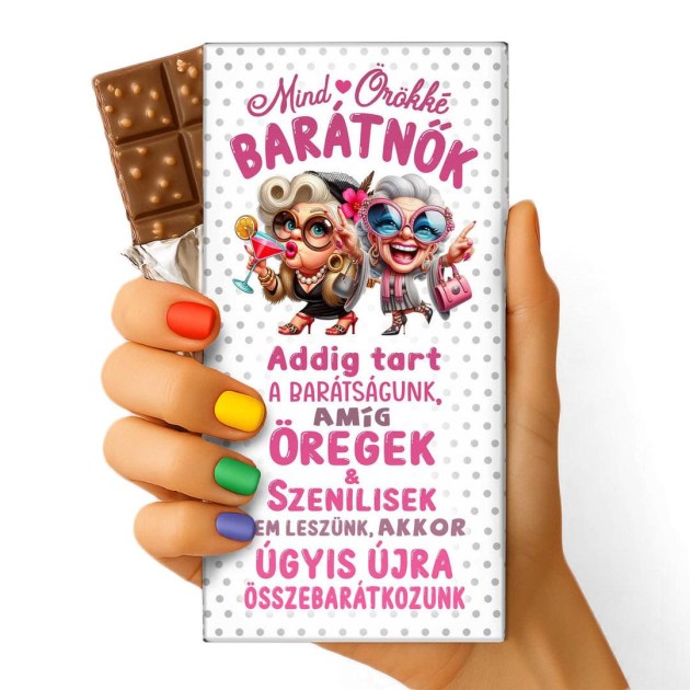 Feliratos Csokolade Vicces Egyedi Csokolade Csoki Csoda Baratnonek Ajandek Baratnonek Csoki 020 Mind Orokke Baratnok