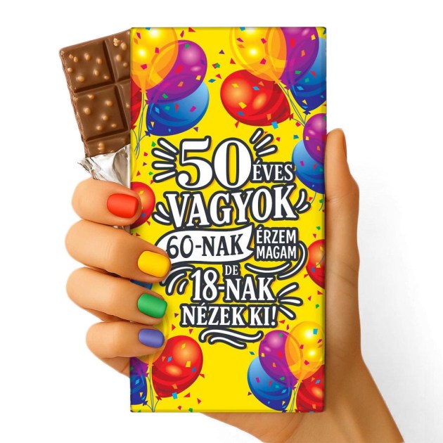Feliratos Csokolade Vicces Szulinapi Ajandek Csokolade Csoki Csoda Szuletsenapi Csoki 048 Szuletesnapi Ajandek 50 Eves Vagyok
