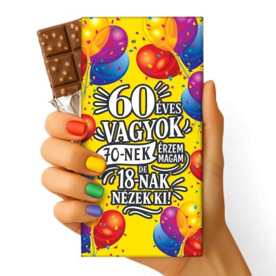 Feliratos Csokolade Vicces Szulinapi Ajandek Csokolade Csoki Csoda Szuletsenapi Csoki 049 Szuletesnapi Ajandek 60 Eves Vagyok