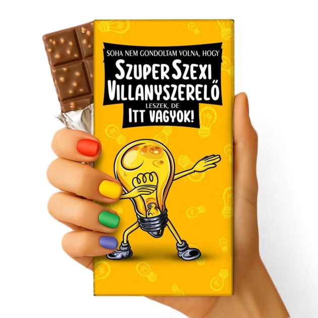 Feliratos Csokolade Villanyszerelonek Csokolade Csoki Szexi Villanyszerelo Csoda Csoki Ajandek 129 Villanyszerelo