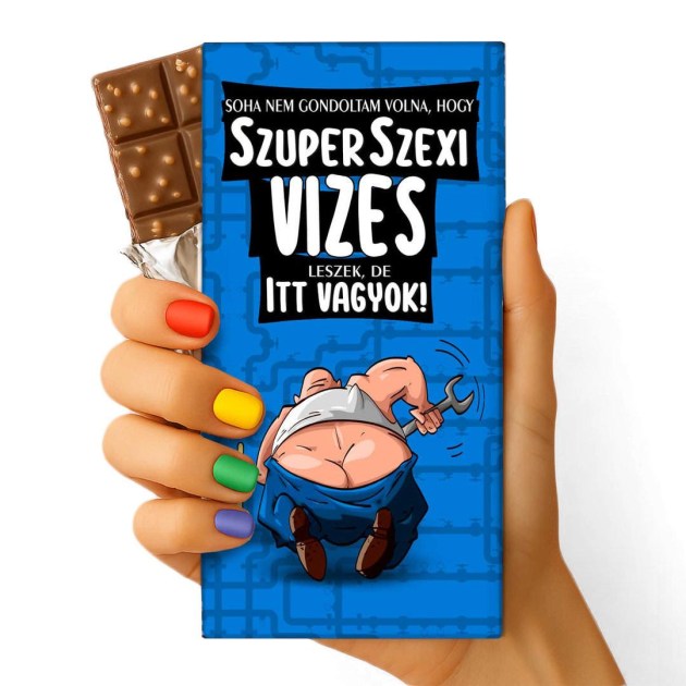 Feliratos Csokolade Vizvezetekszerelo Csokolade Csoki Szexi Vizes Csoda Csoki Ajandek 130 Szexi Vizes