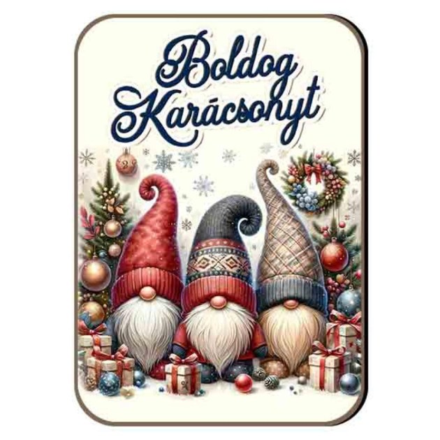 Fh128 Vicces Fa Hutomagnes Gnome Manok Karacsonyi Hutomagnes Karacsonyi Ajandek