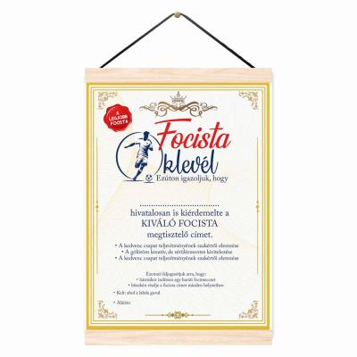 Focista Oklevel Kivalo Focista Ajandek
