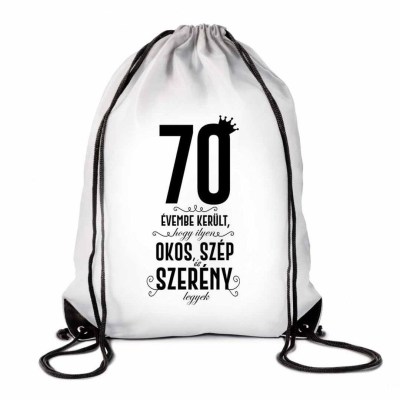 Hatizsak Tornazsak 70 Evembe.kerult Tzx078 Vicces Ajandek Szulinapi Ajandek