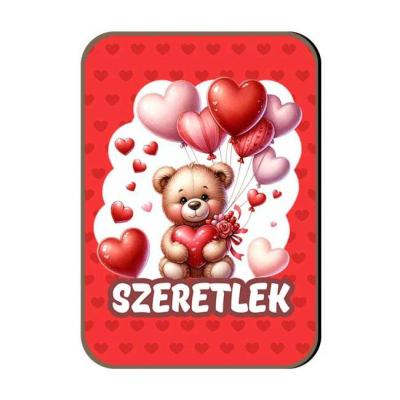 Hutomagnes Valentin Napi Ajandek 160 Szeretlek Lufis Maci