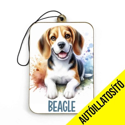 Ill008 Beagle Autos Kiegeszito Kutyas Autoillatosito