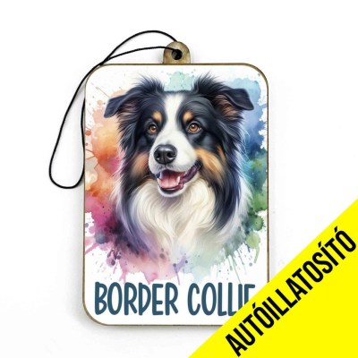 Ill014 Barnas Border Collie Autos Kiegeszito Kutyas Autoillatosito