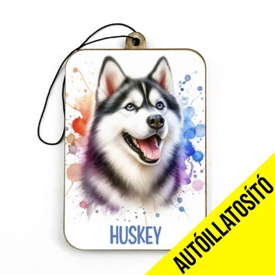 Ill033 Huskey Autos Kiegeszito Kutyas Autoillatosito