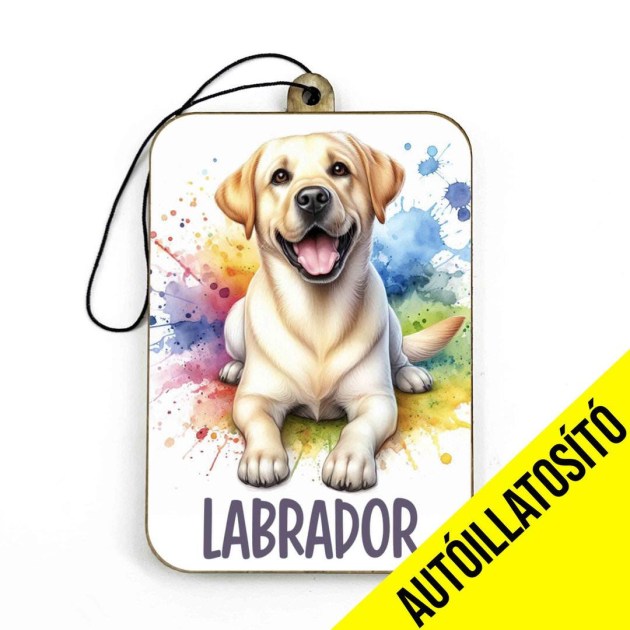 Ill037 Labrador Autos Kiegeszito Kutyas Autoillatosito