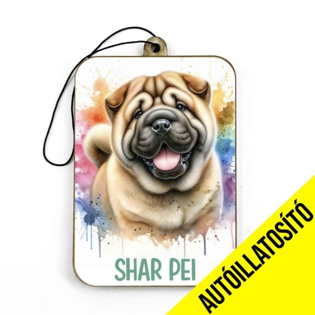 Ill054 Shar Pei Autos Kiegeszito Kutyas Autoillatosito