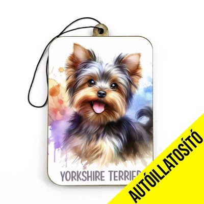 Ill069 Yorkshire Terrier Autos Kiegeszito Kutyas Autoillatosito