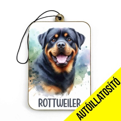 Ill071 Rottweiler Autos Kiegeszito Kutyas Autoillatosito