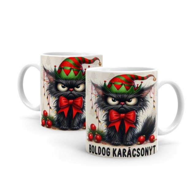 Karacsonyi Ajandek Bogre Karacsonyra B1265 Boldog Karacsonyt Merges Macska