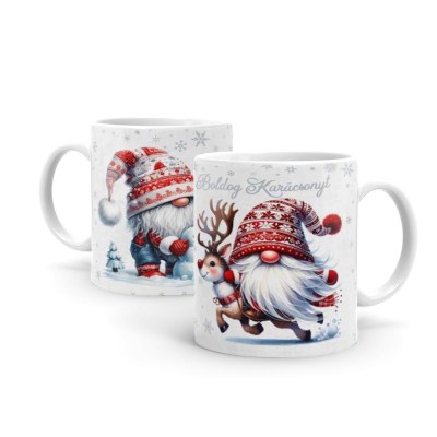Karacsonyi Ajandek Bogre Karacsonyra B1292 Boldog Karacsonyt Gnome Szarvassal