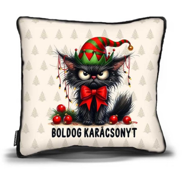 Karacsonyi Ajandek Karacsonyi Parna Dp138 Boldog Karacsonyt Merges Macska Fekete