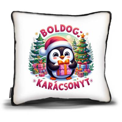 Karacsonyi Ajandek Karacsonyi Parna Dp139 Boldog Karacsonyt Cuki Pingvin Mintas