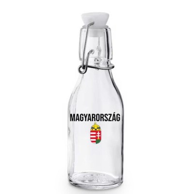 Kcs155 Korken Palack Tetovel Atlatszo Uveg Magyarorszag Cimer Magyar Souvenir