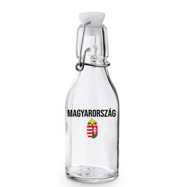 Kcs155 Korken Palack Tetovel Atlatszo Uveg Magyarorszag Cimer Magyar Souvenir