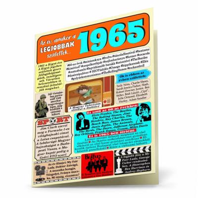 Kepeslap Evszamos 1965