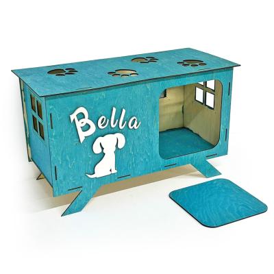 Kutyahaz Egyedi Felirattal Turkiz Feher Felirat 6