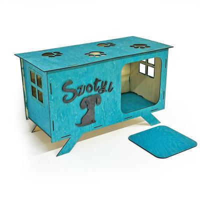 Kutyahaz Egyedi Felirattal Turkiz Fekete Felirat 3