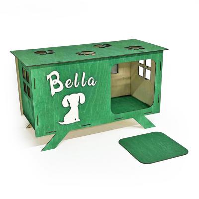 Kutyahaz Egyedi Felirattal Zold Feher Felirat 6