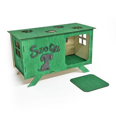 Kutyahaz Egyedi Felirattal Zold Fekete Felirat 5