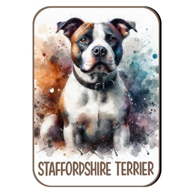 Kutyas Hutomagens 059 Staffordshire Terrier Barna Feher Szurke