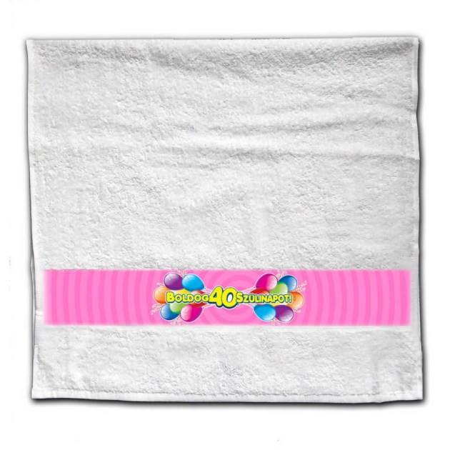 Nagy Torolkozo 40 Szulinapi Ajandek Ntcs018 Boldog 40 Szulinapot Pink