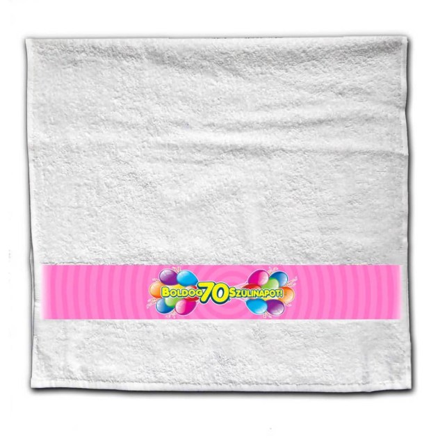 Nagy Torolkozo 70 Szulinapi Ajandek Ntcs021 Boldog 70 Szulinapot Pink