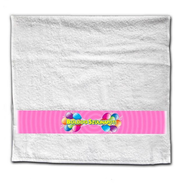 Nagy Torolkozo Szulinapi Ajandek Ntcs013 Boldog Szulinapot Pink