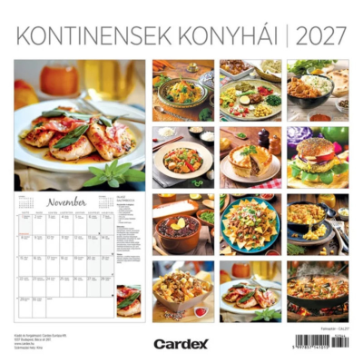 Naptar Fali 2027 Kontinensek Konyhái 02