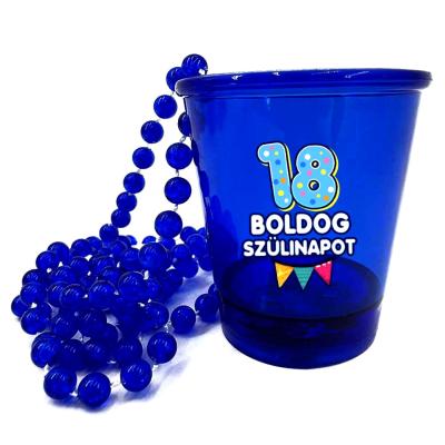 Nyp167 Nyakba Akaszthato Kek Ledes Pohar 18 Boldog Szulinapot Szulinapri Party Kellek